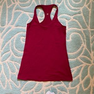 Lululemon dark red tank top